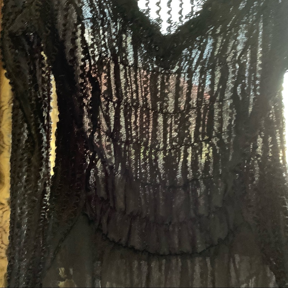 Gothic Ruffle Lace Layered top small - Picture 9 of 12